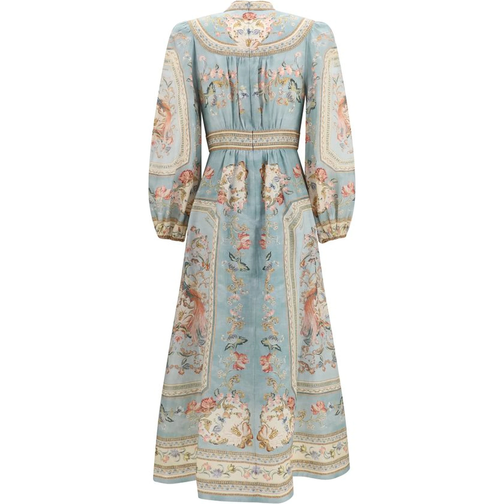 Multicolor Linen Casual Dress