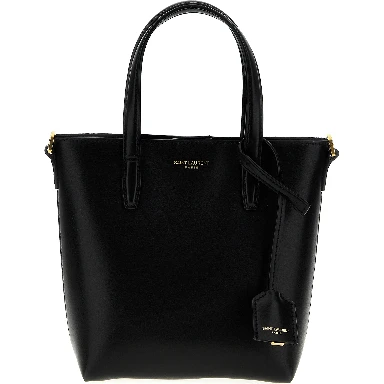 Black Calfskin Tote Bag