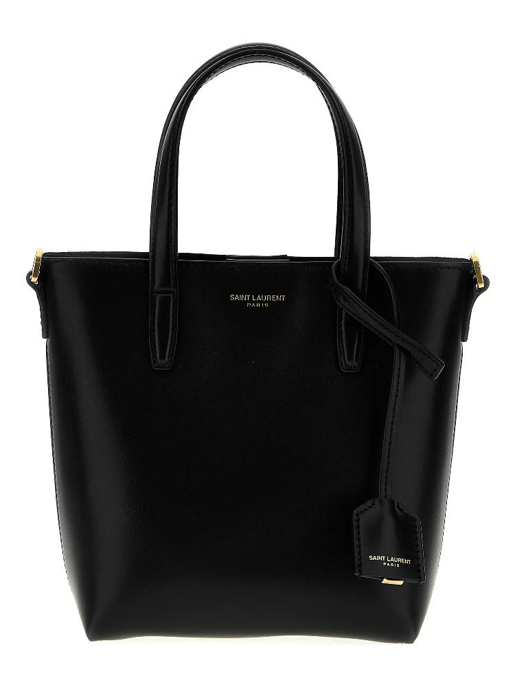 Black Calfskin Tote Bag