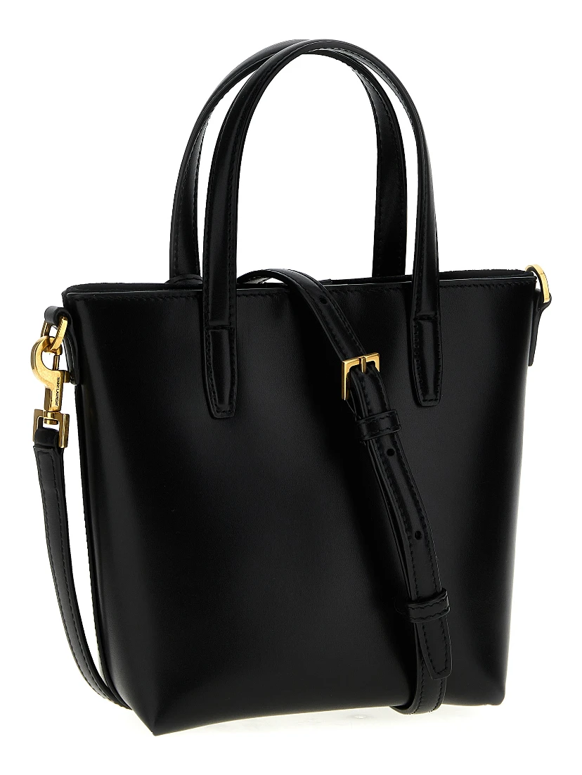 Black Calfskin Tote Bag
