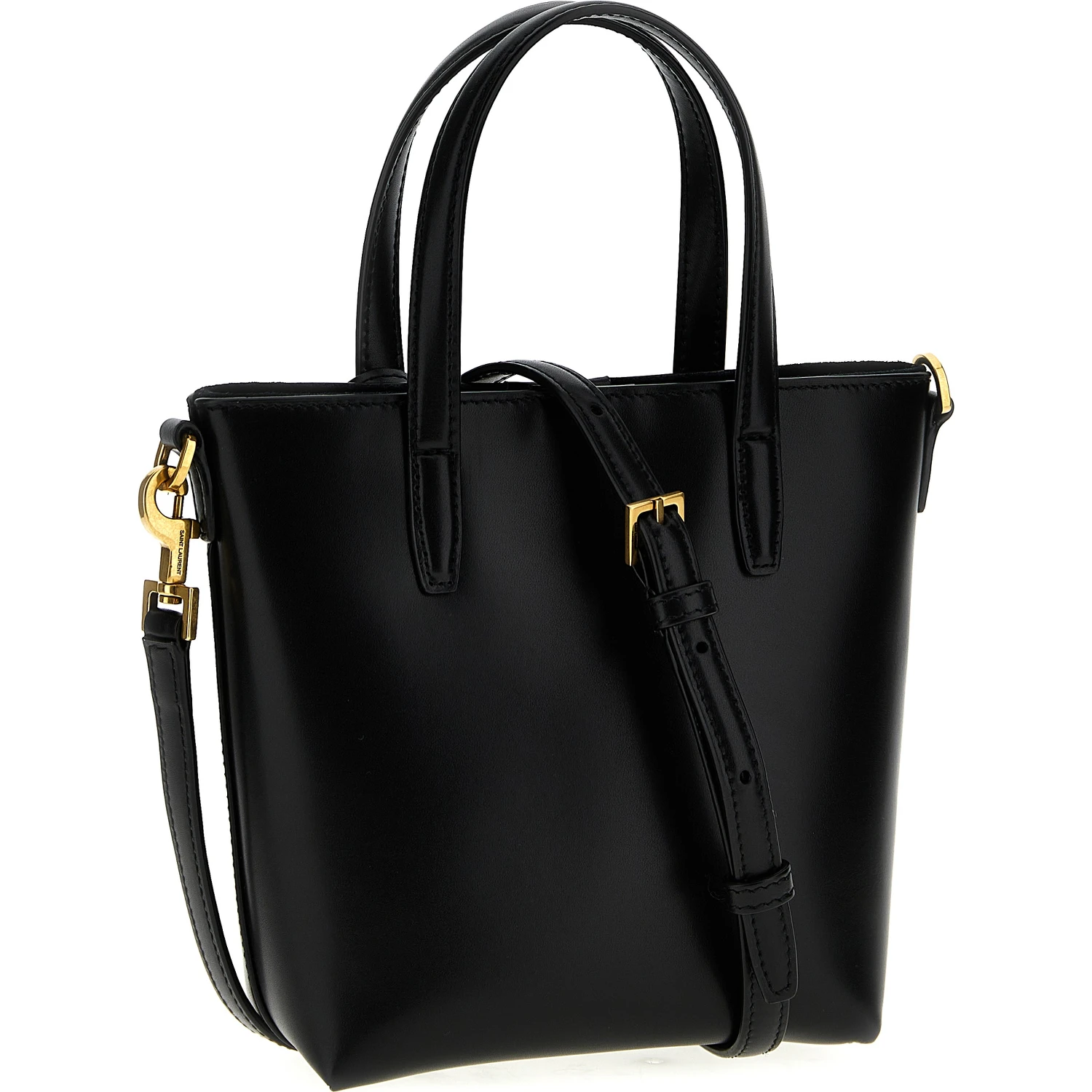 Black Calfskin Tote Bag