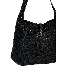 Black Raffia Tote Bag