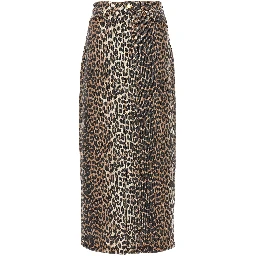 Brown Organic Cotton Mini Skirt