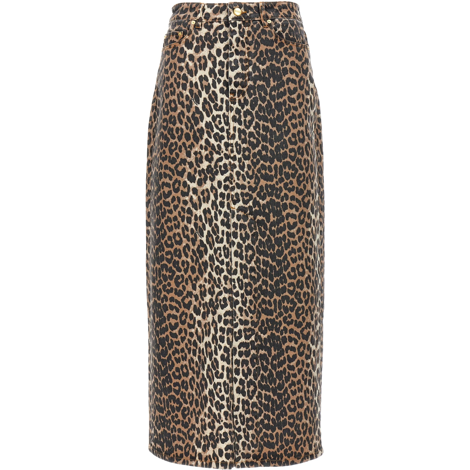 Brown Organic Cotton Mini Skirt