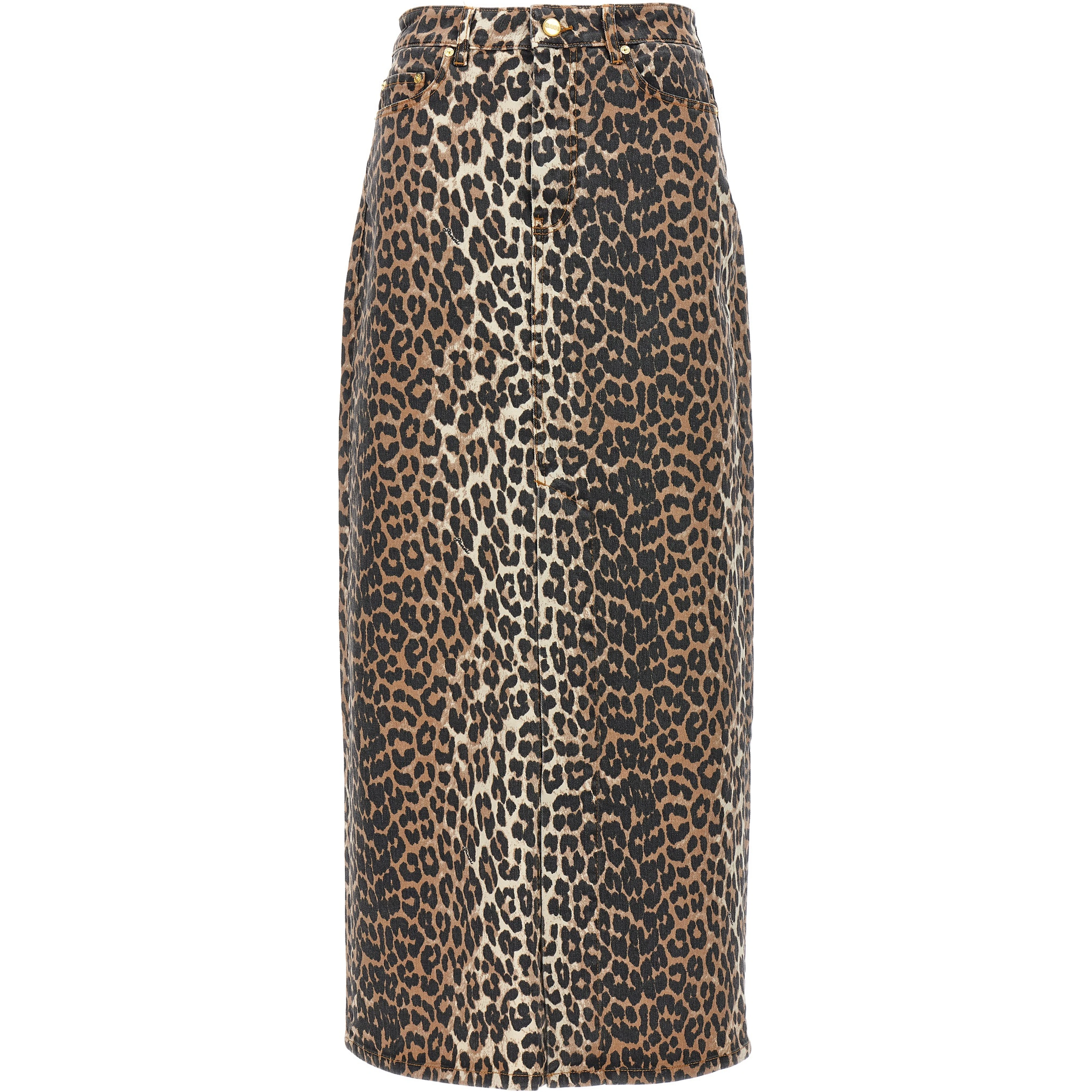 Brown Organic Cotton Mini Skirt