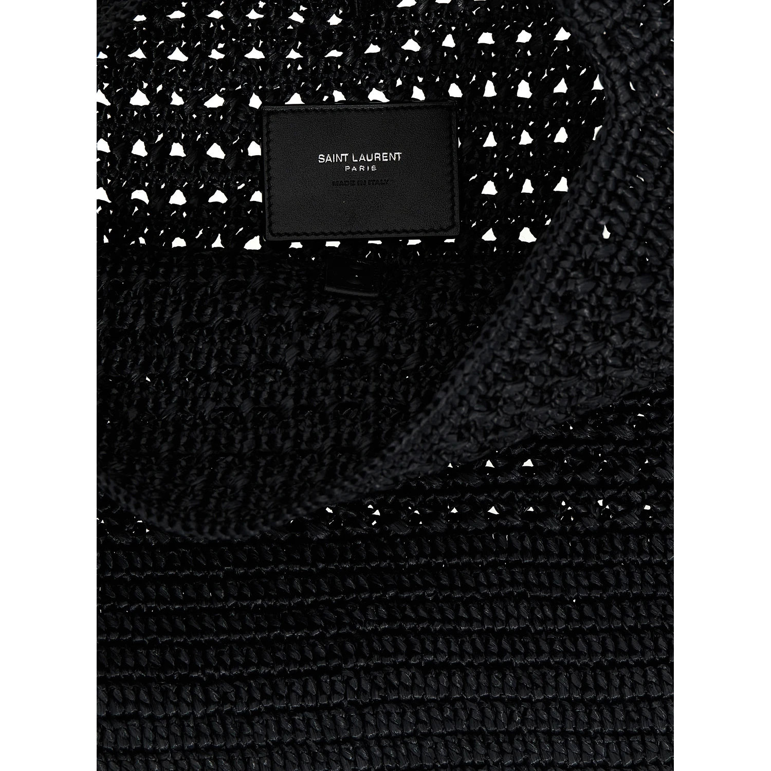Black Raffia Tote Bag