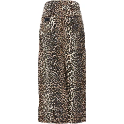 Brown Organic Cotton Mini Skirt