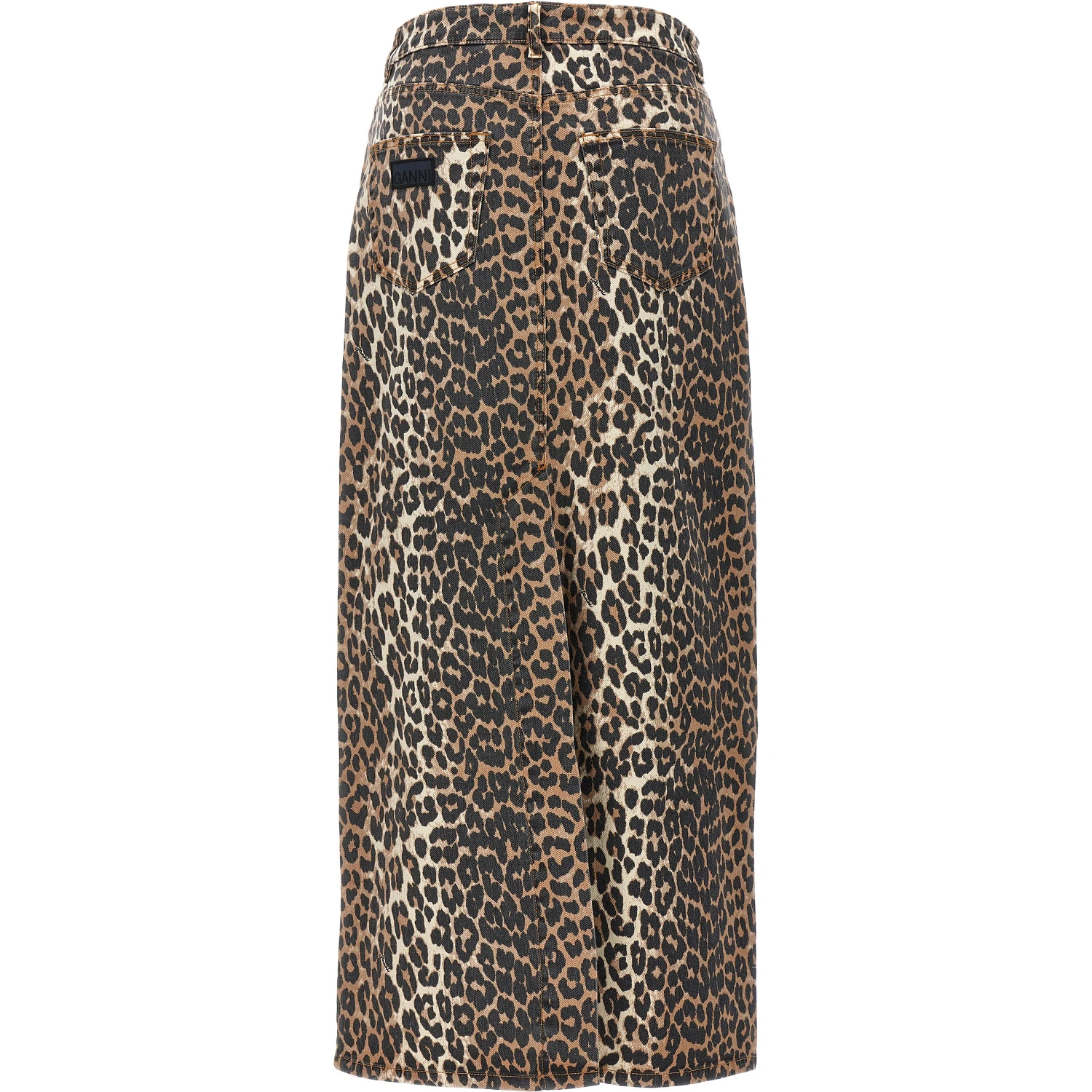 Brown Organic Cotton Mini Skirt