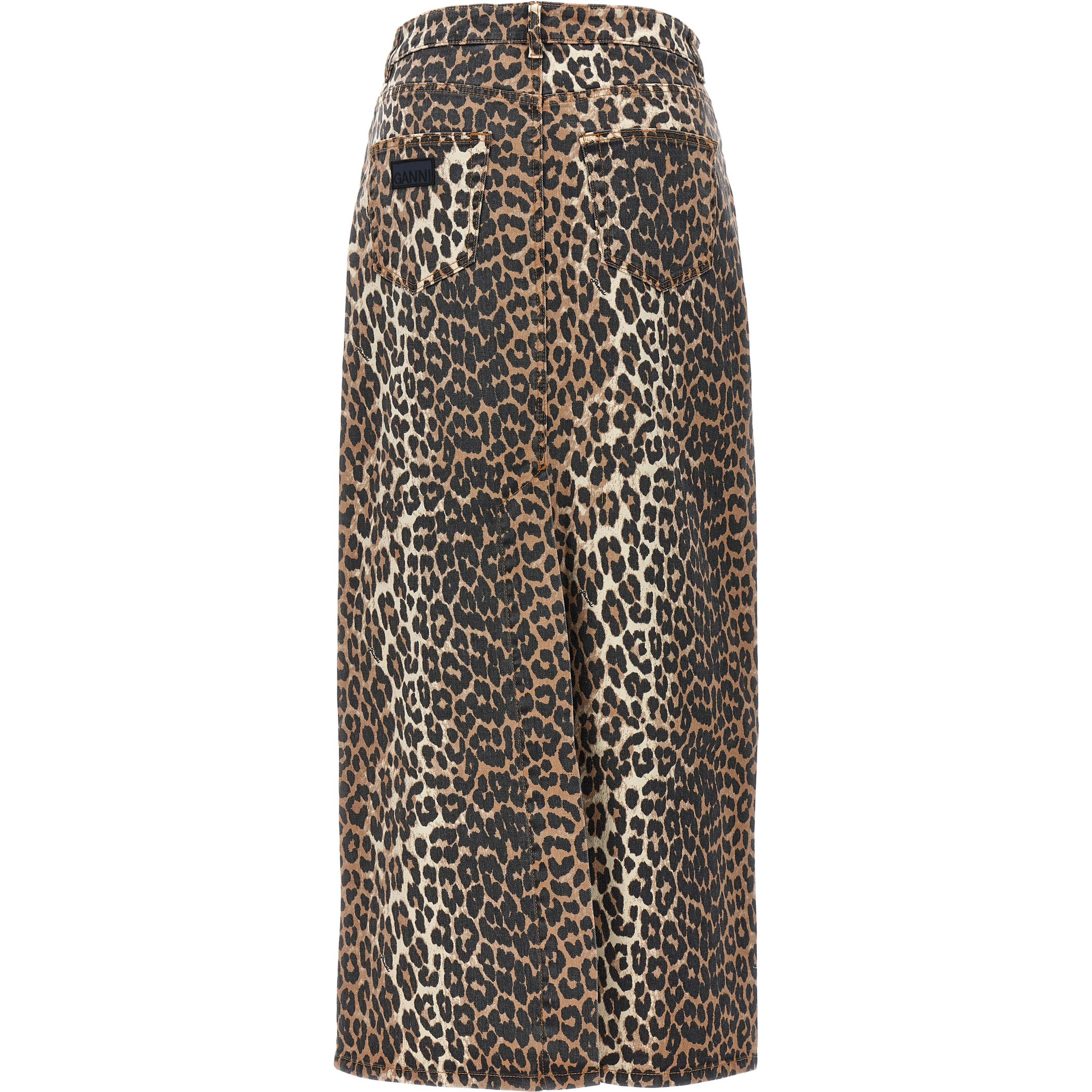 Brown Organic Cotton Mini Skirt