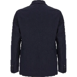 Blue Virgin Wool Two-Piece Suit