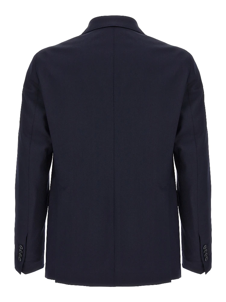 Blue Virgin Wool Two-Piece Suit alternative
