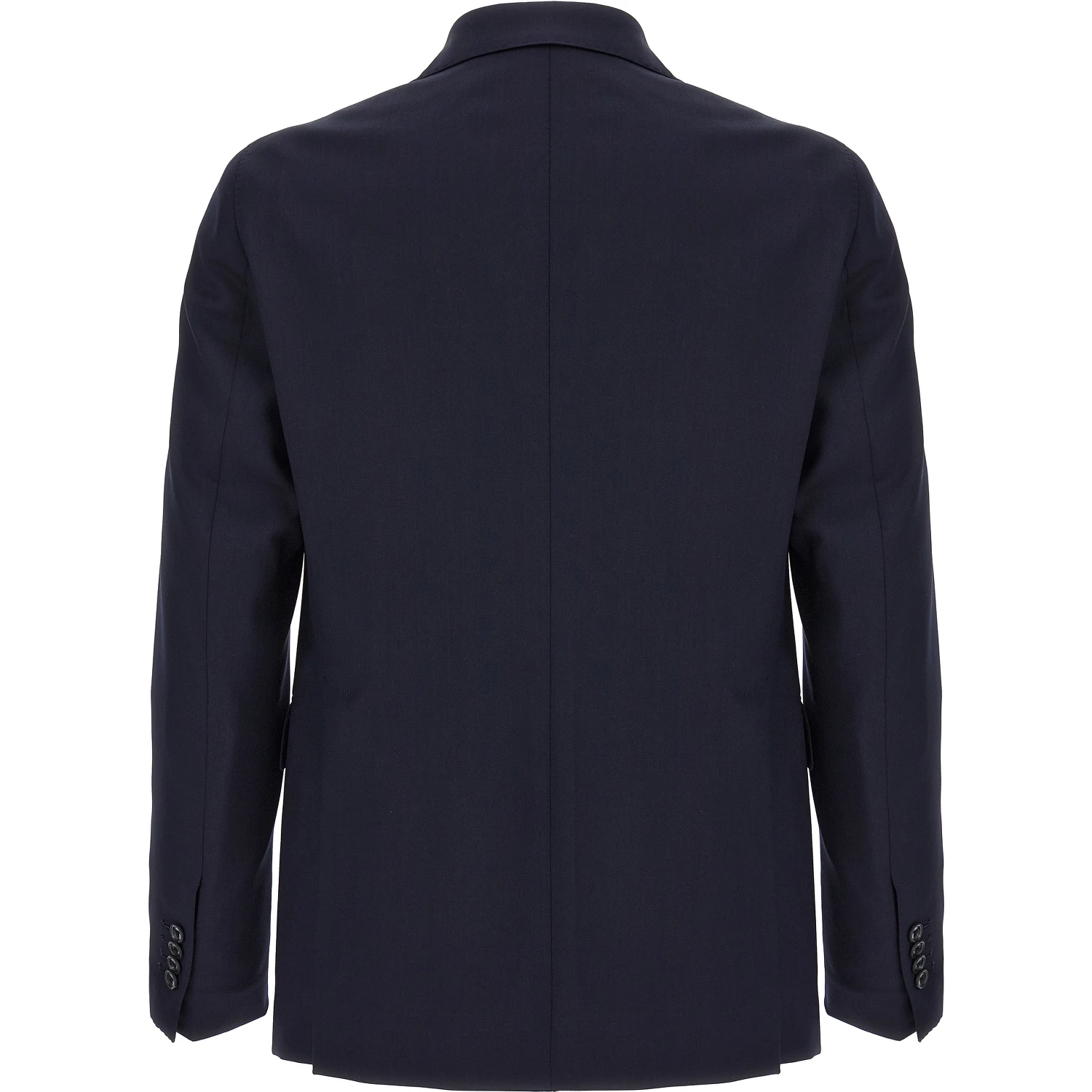 Blue Virgin Wool Two-Piece Suit