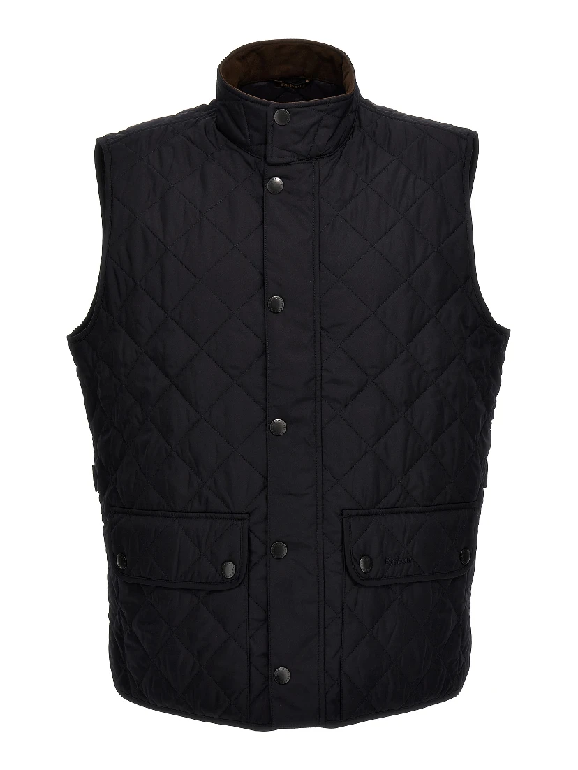 Blue Polyester Sleeveless Jacket