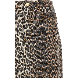 Brown Organic Cotton Mini Skirt