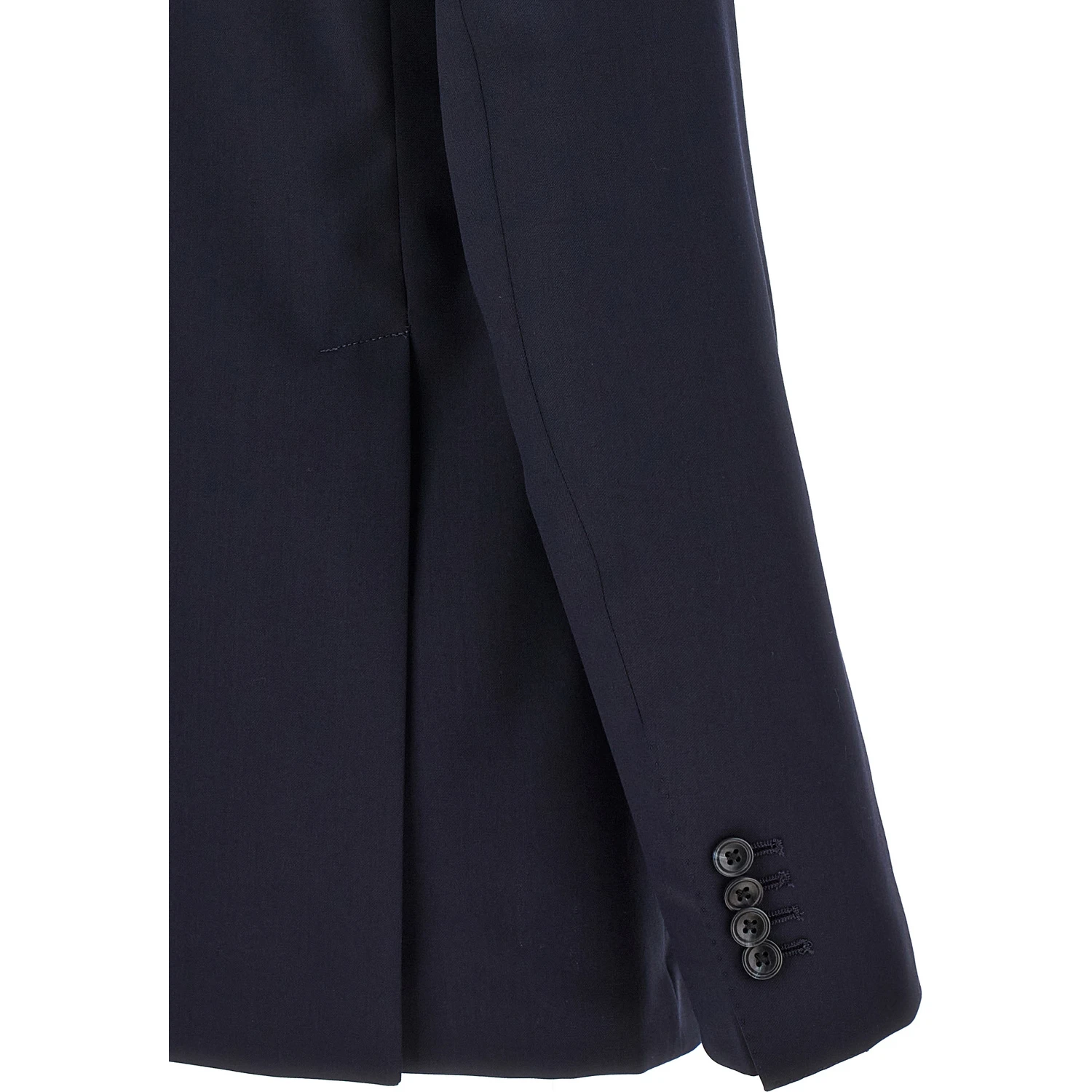 Blue Virgin Wool Two-Piece Suit