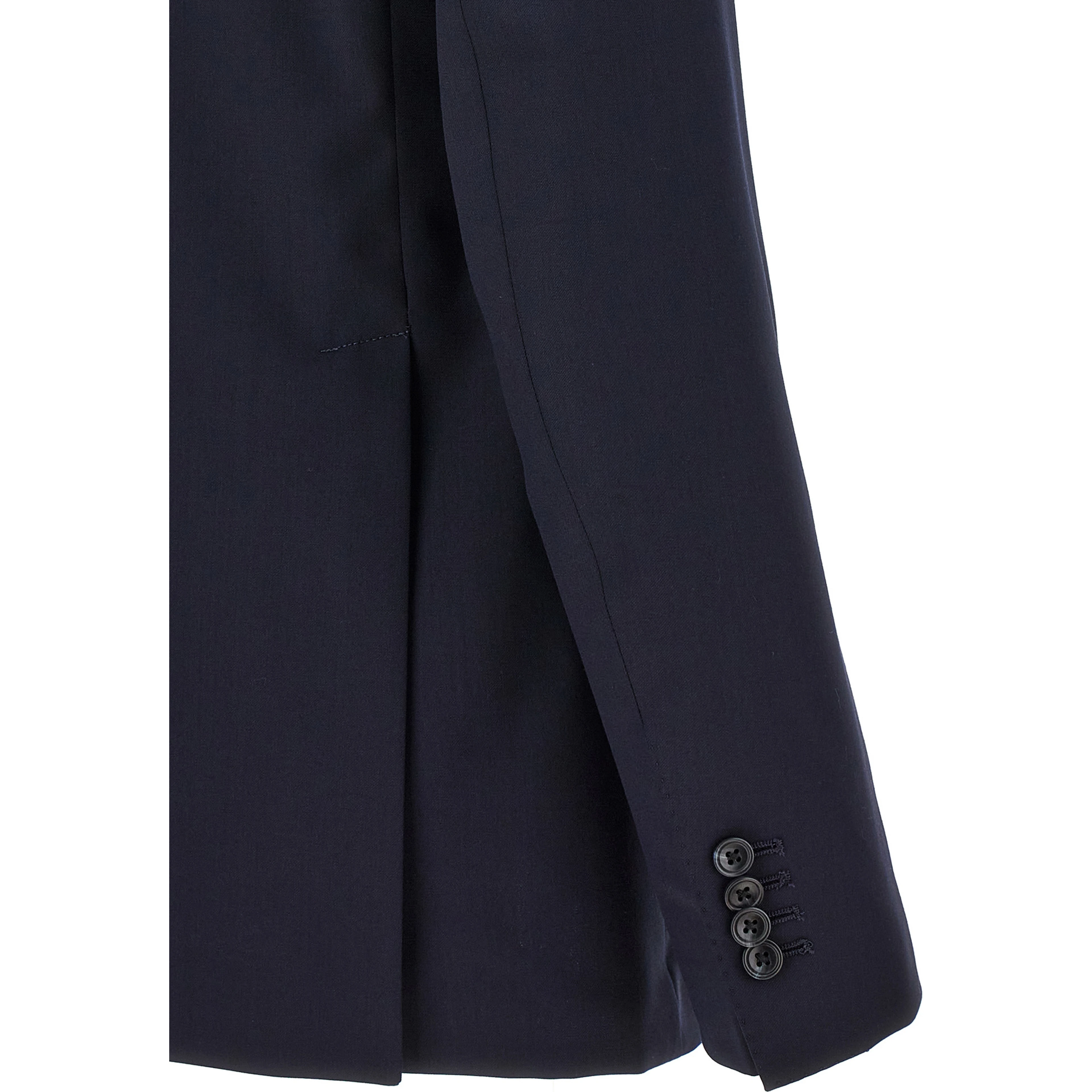 Blue Virgin Wool Two-Piece Suit