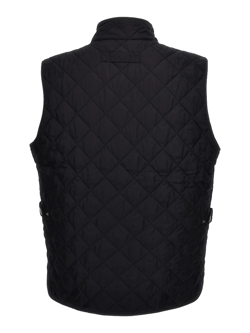 Blue Polyester Sleeveless Jacket