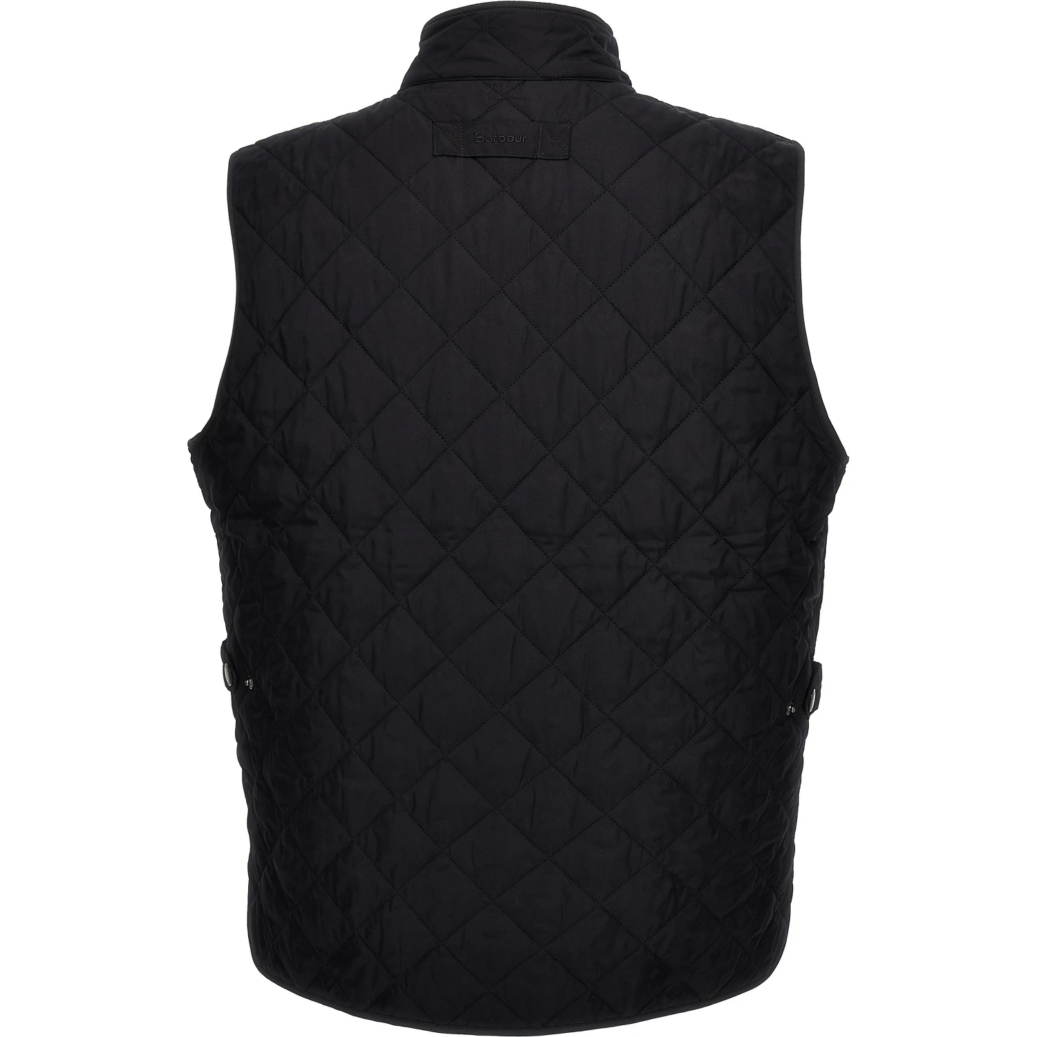 Blue Polyester Sleeveless Jacket