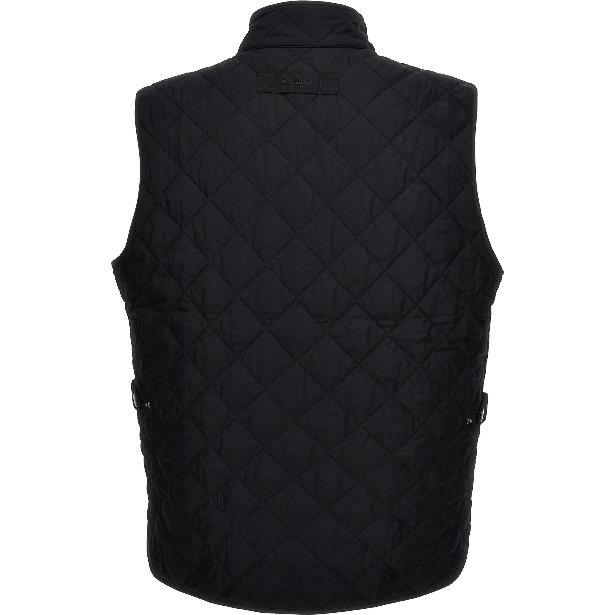 Blue Polyester Sleeveless Jacket