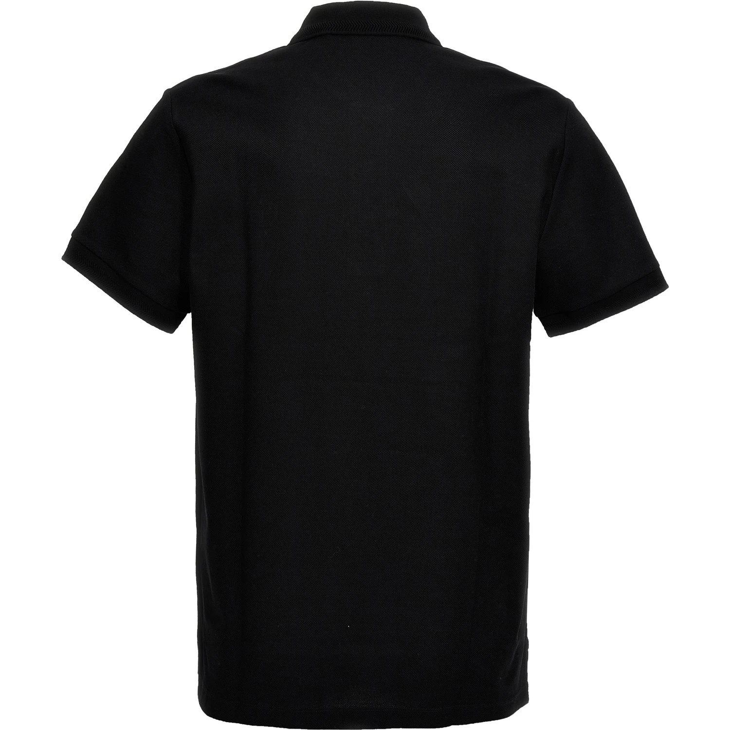 Black Cotton Polo Shirt