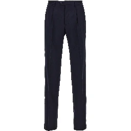 Blue Virgin Wool Two-Piece Suit
