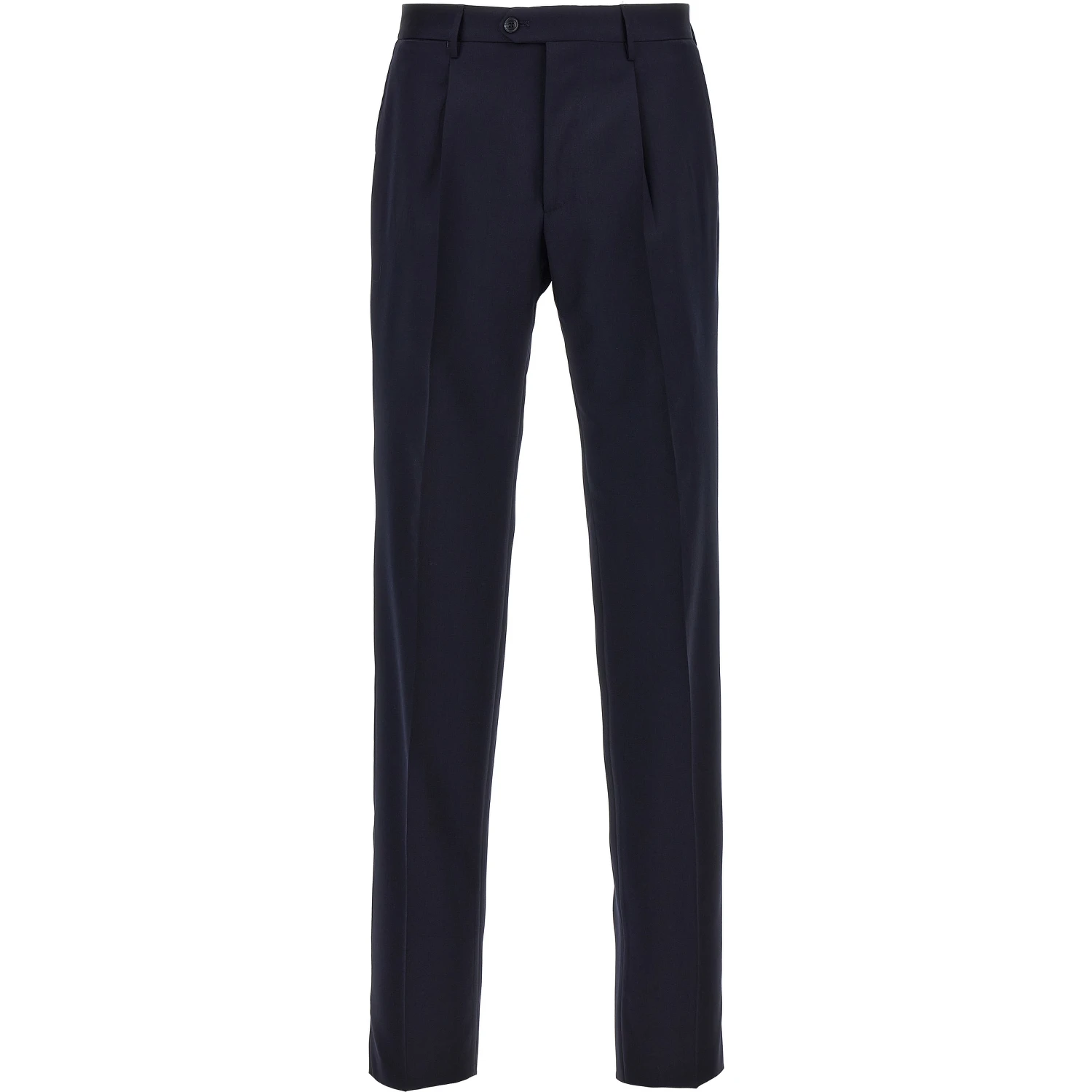 Blue Virgin Wool Two-Piece Suit