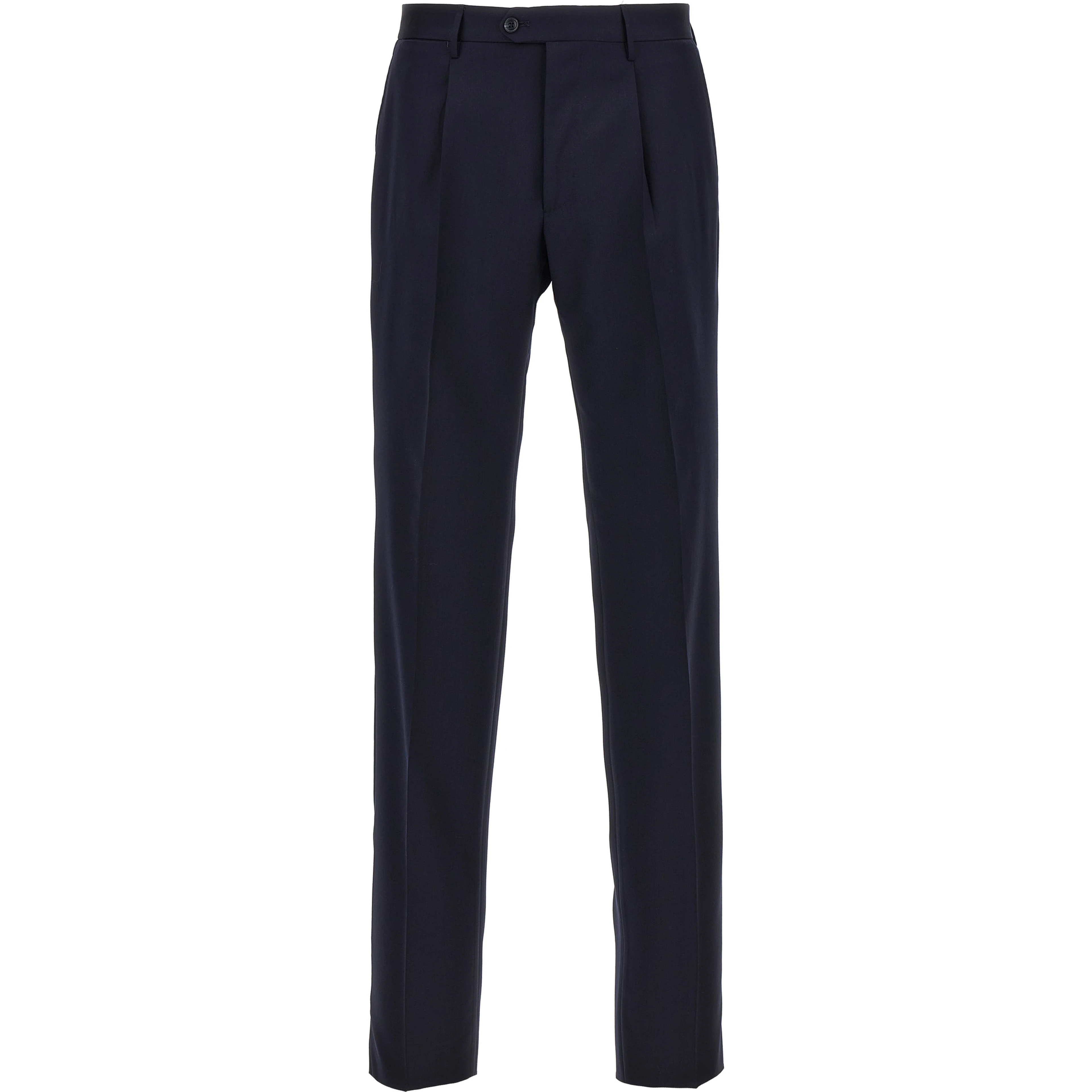 Blue Virgin Wool Two-Piece Suit