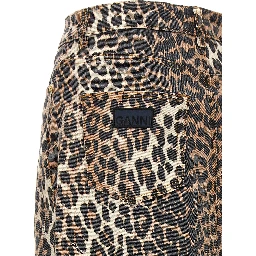 Brown Organic Cotton Mini Skirt