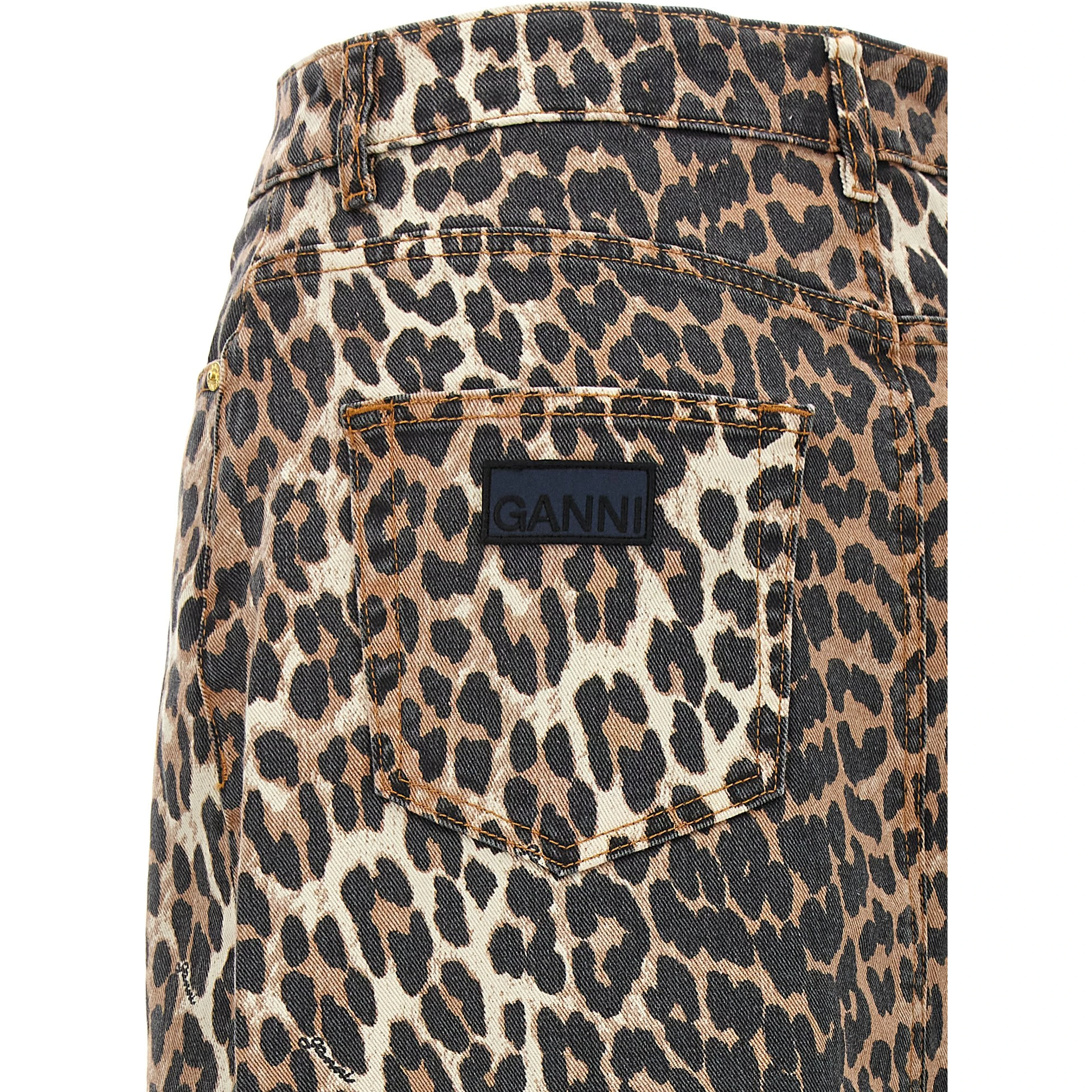 Brown Organic Cotton Mini Skirt