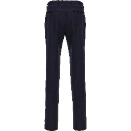 Blue Virgin Wool Two-Piece Suit