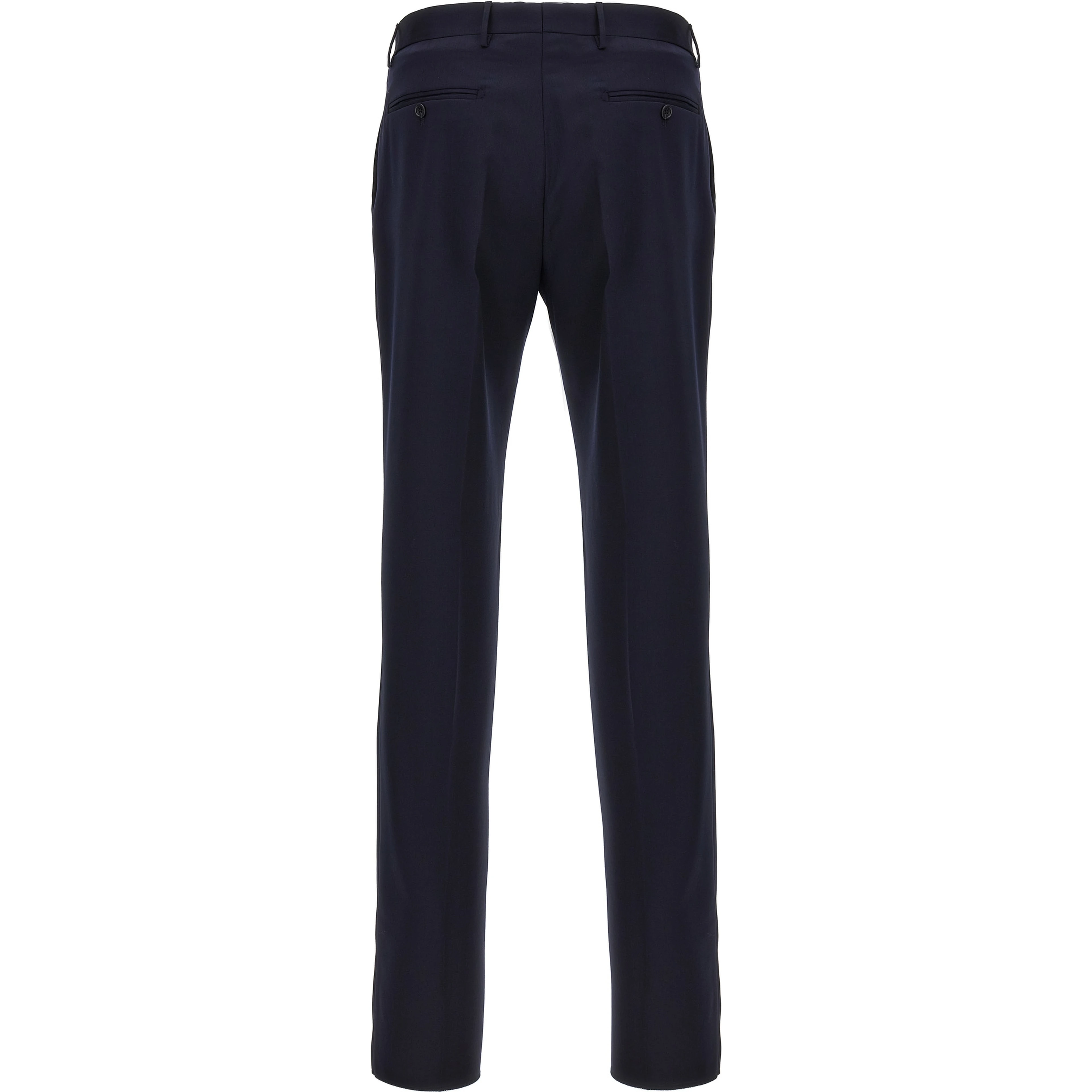Blue Virgin Wool Two-Piece Suit
