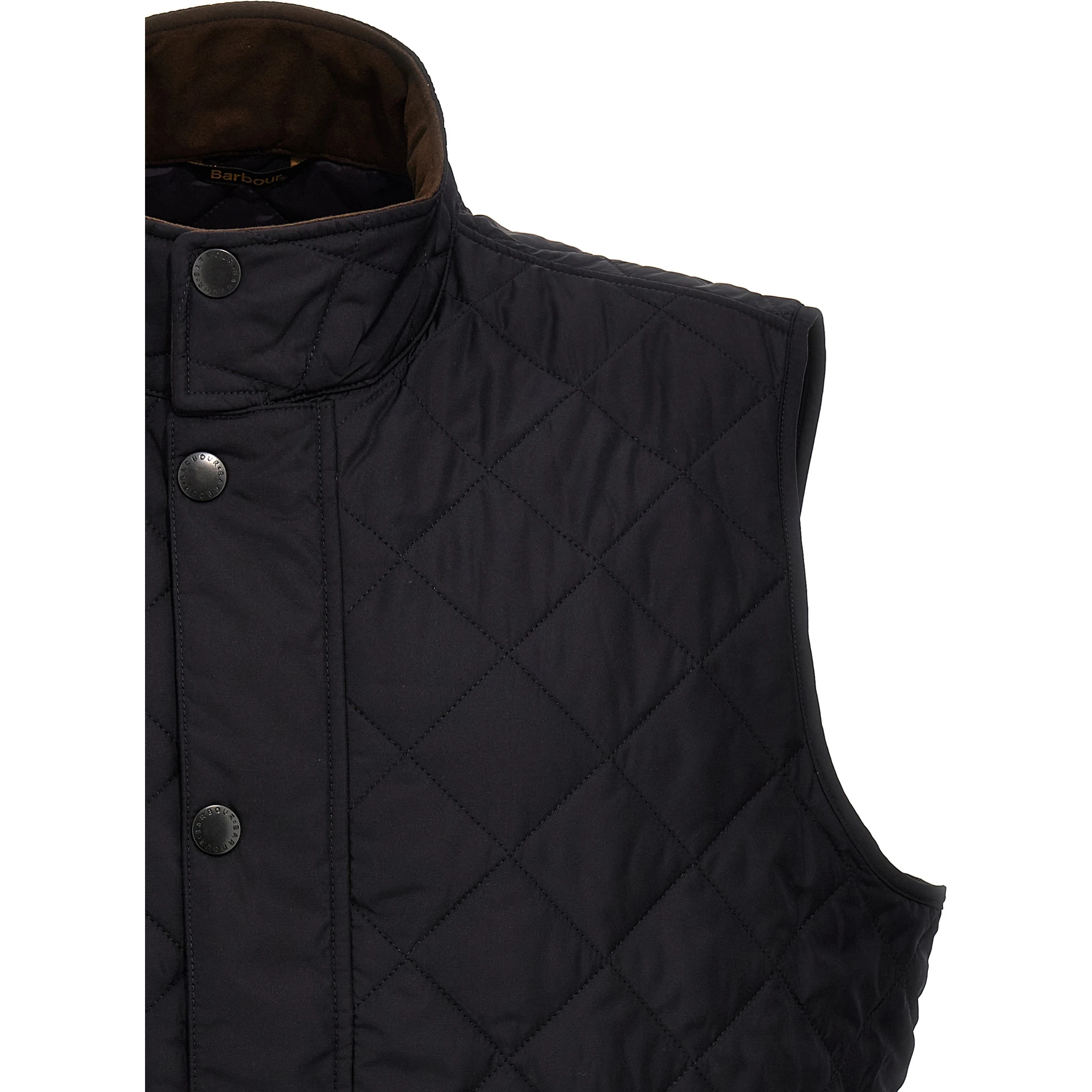 Blue Polyester Sleeveless Jacket