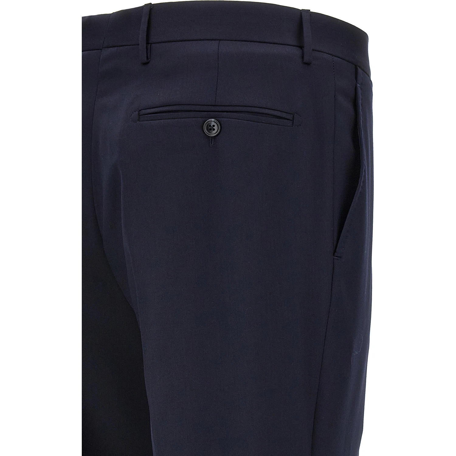 Blue Virgin Wool Two-Piece Suit