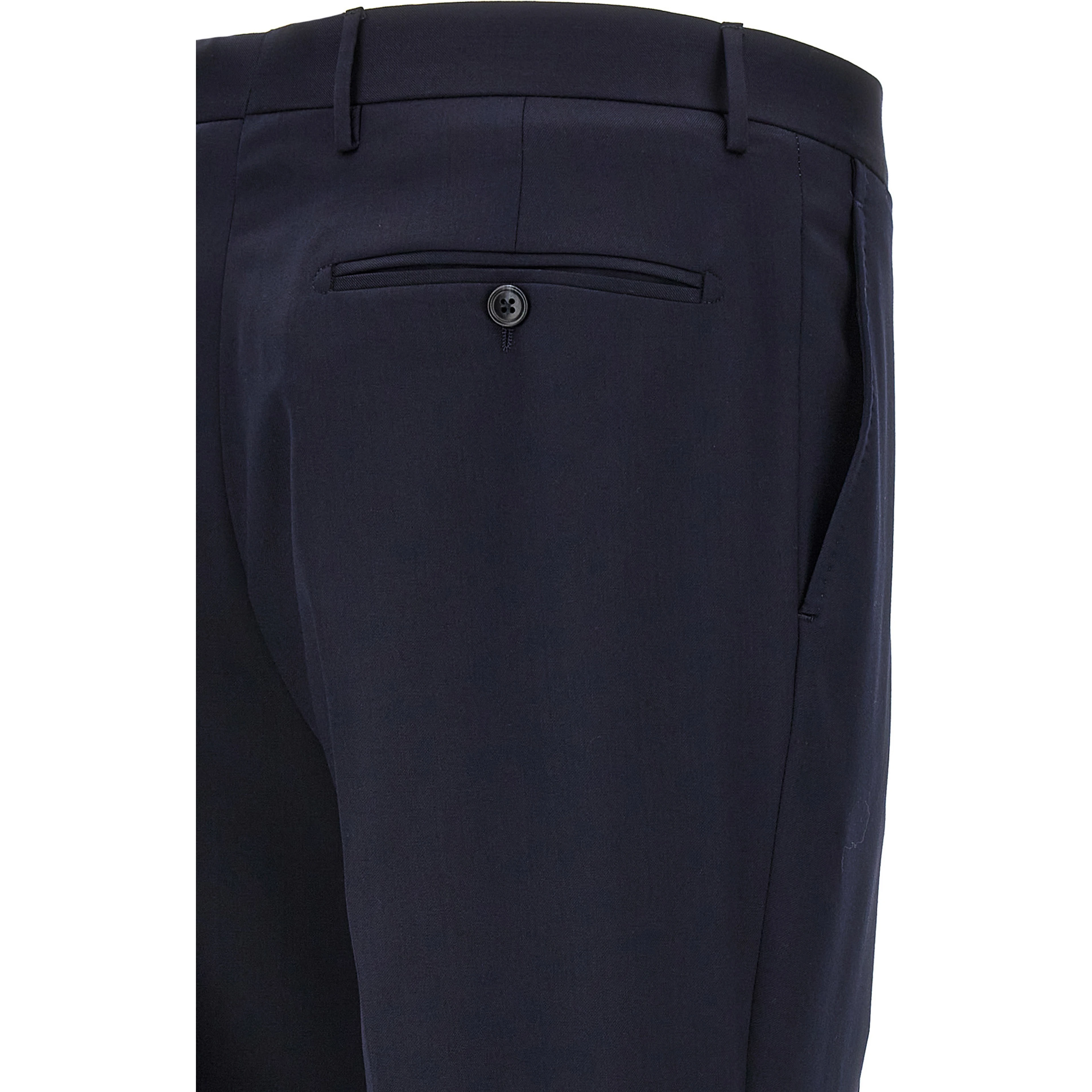 Blue Virgin Wool Two-Piece Suit