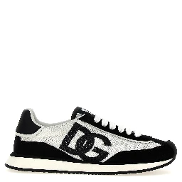Bicolor Calfskin Athletic Sneakers