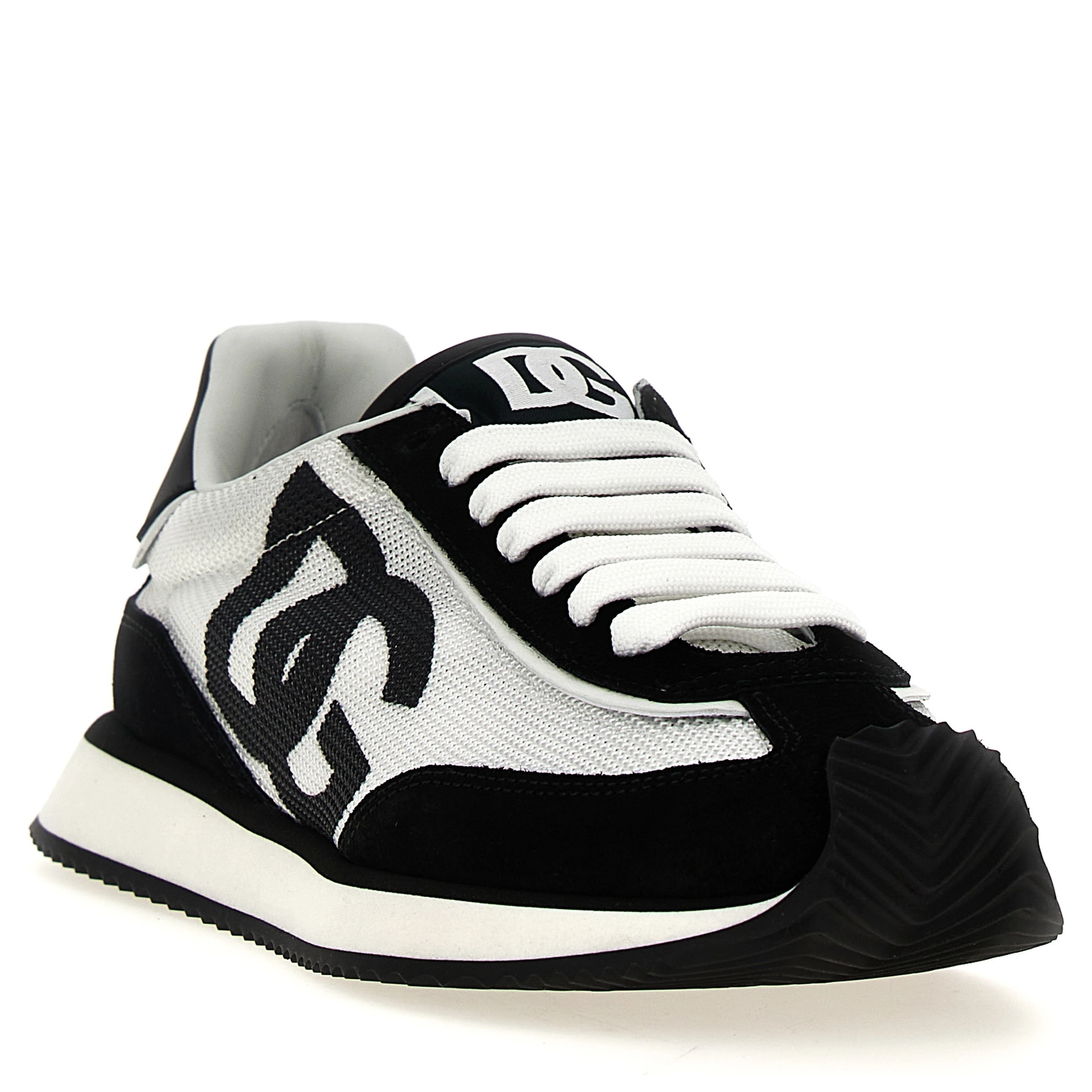 Bicolor Calfskin Athletic Sneakers