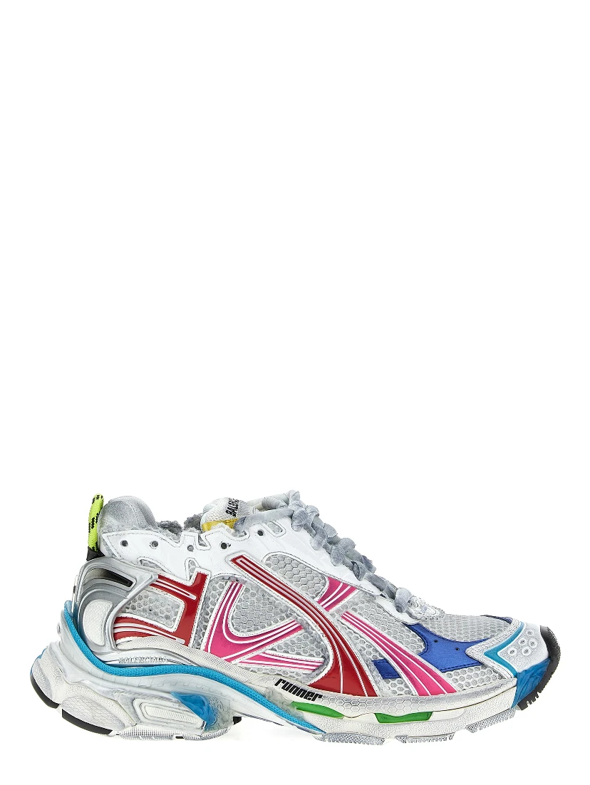 Multicolor Polyester Athletic Sneakers