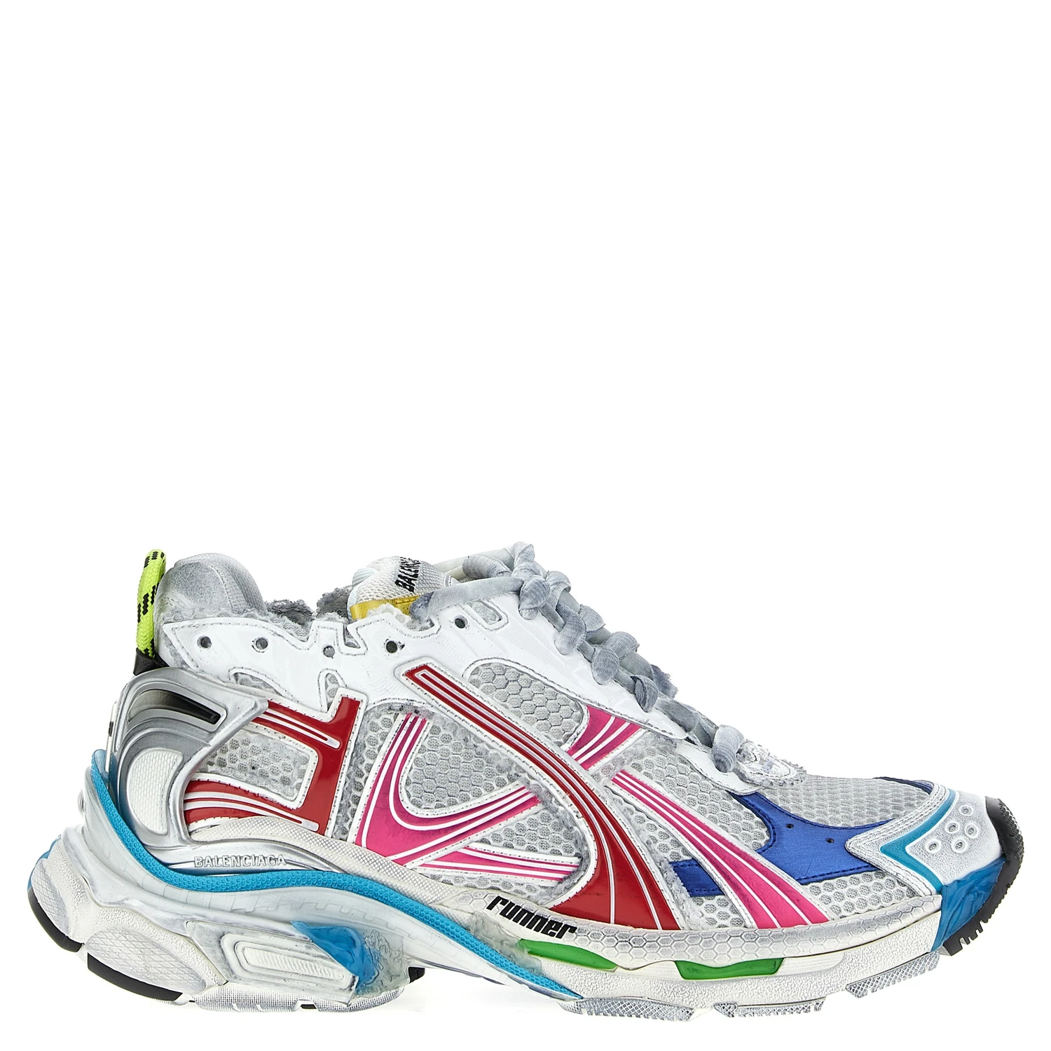 Multicolor Polyester Athletic Sneakers