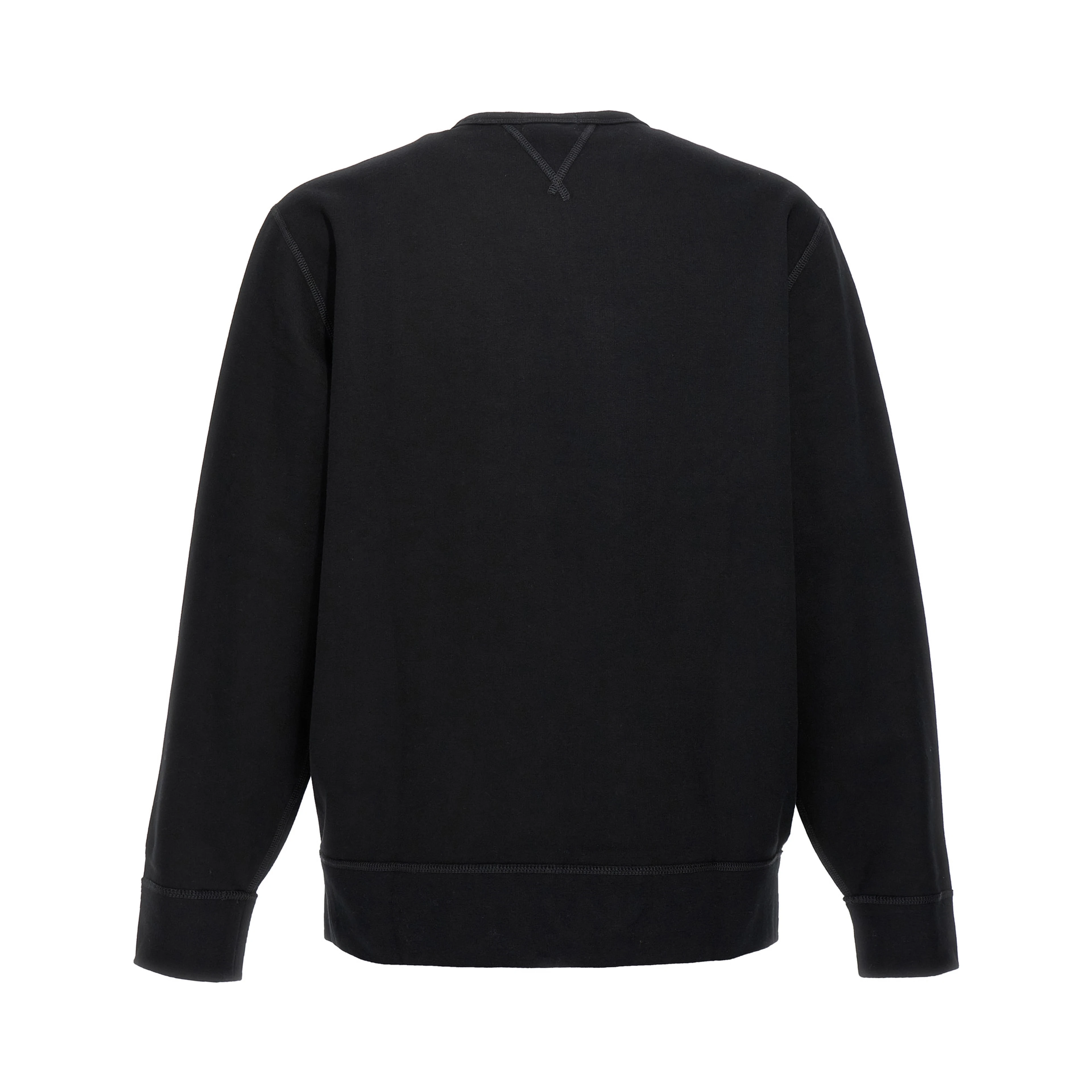 Black Cotton Sweatshirt