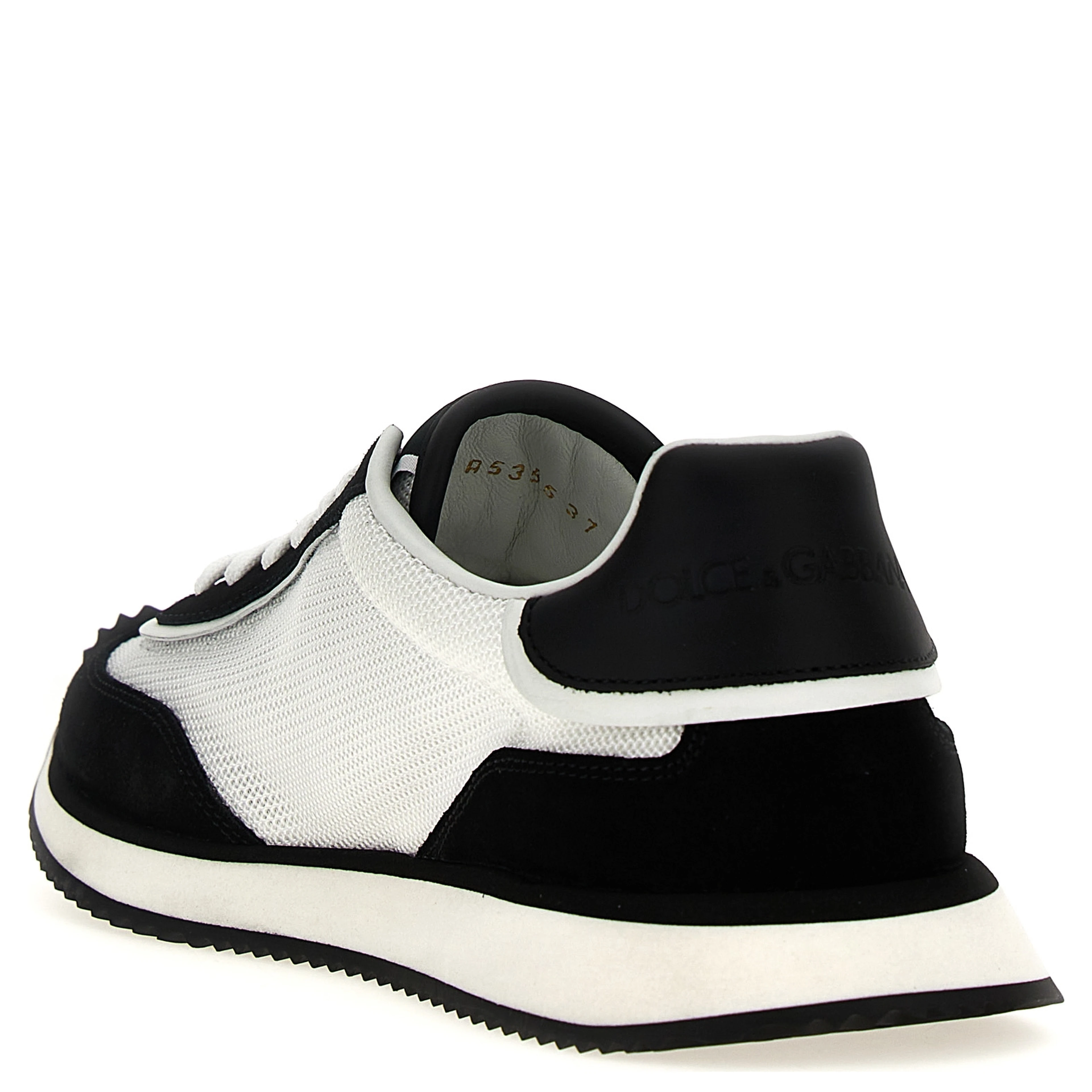 Bicolor Calfskin Athletic Sneakers