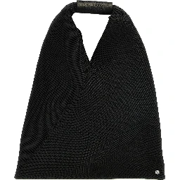 Black Polyester Shoulder Bag
