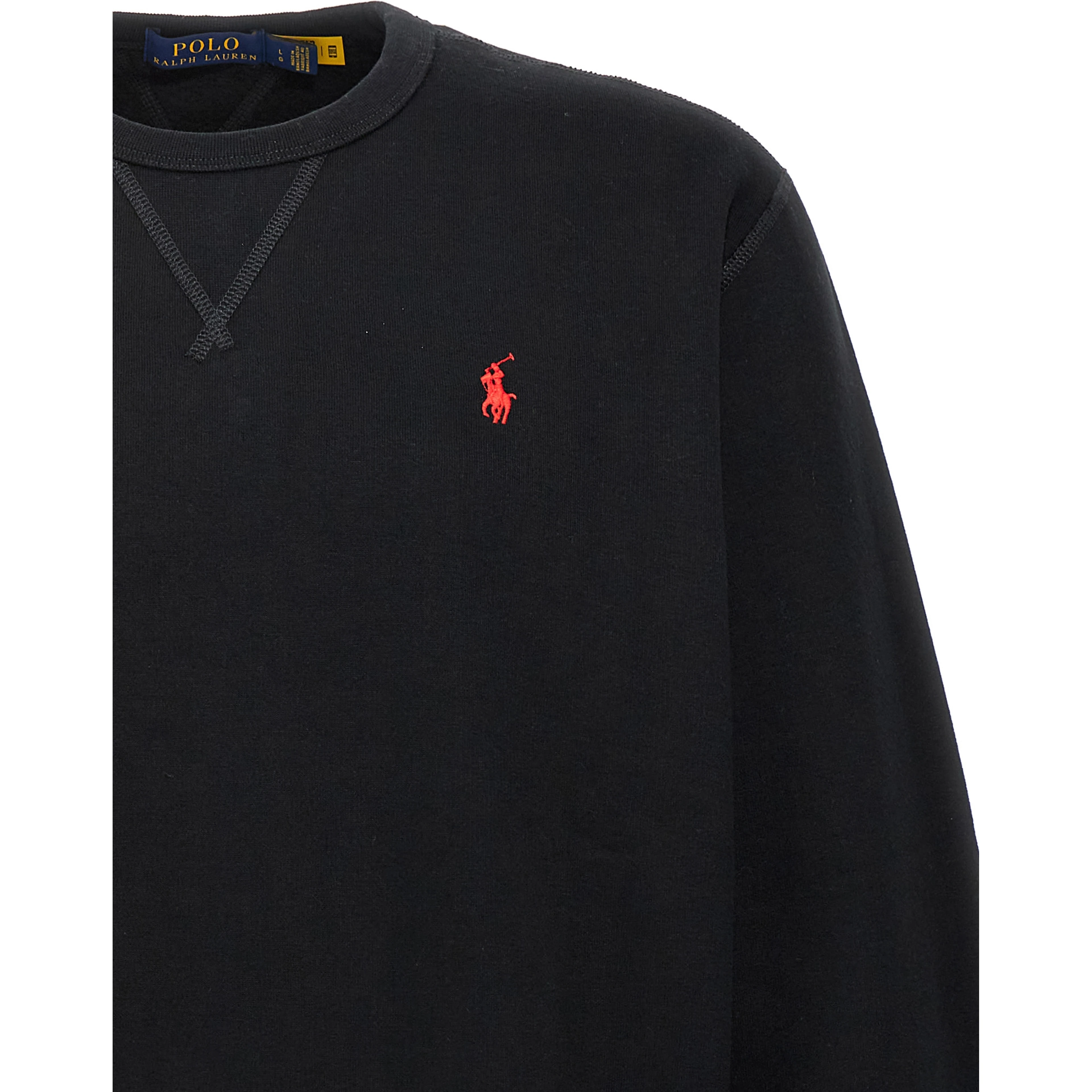Black Cotton Sweatshirt
