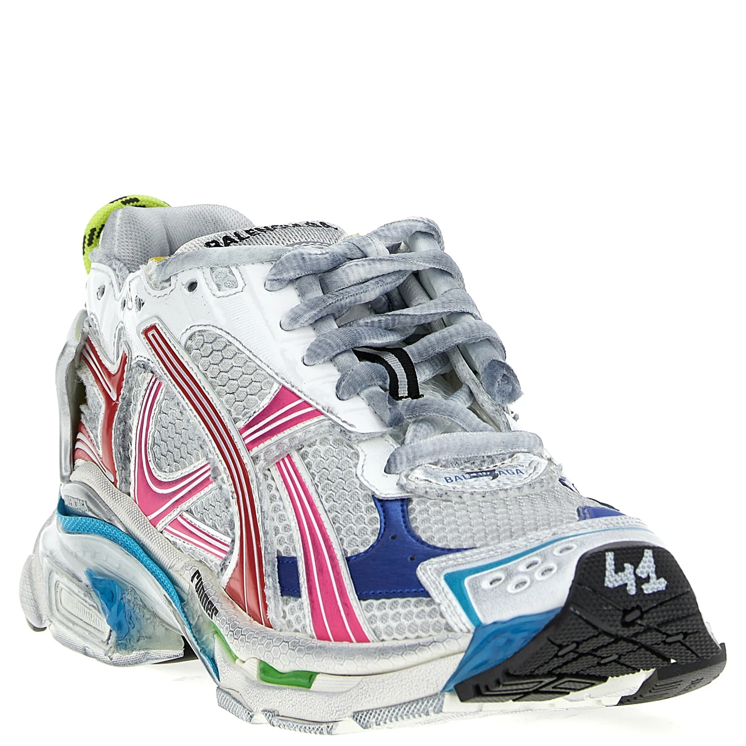 Multicolor Polyester Athletic Sneakers
