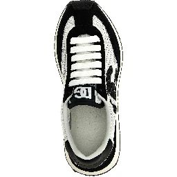 Bicolor Calfskin Athletic Sneakers
