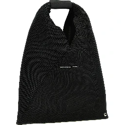 Black Polyester Shoulder Bag