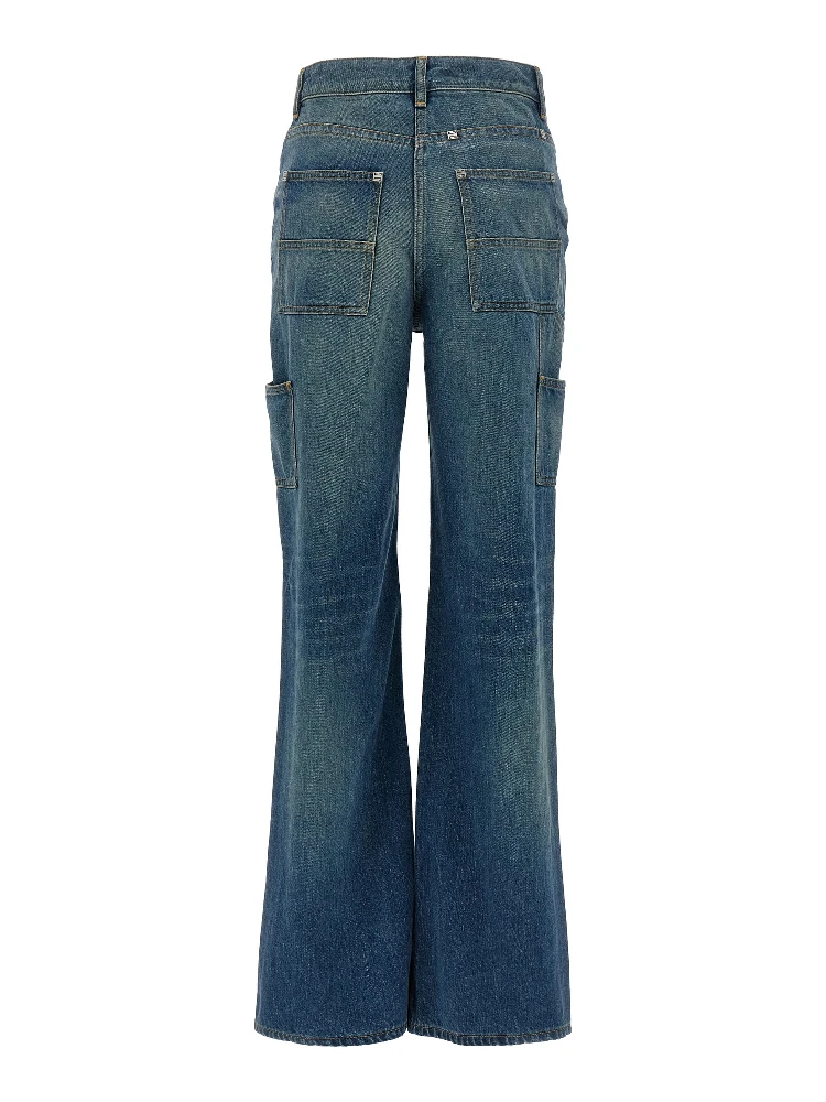 Blue Cotton Flared Jeans alternative