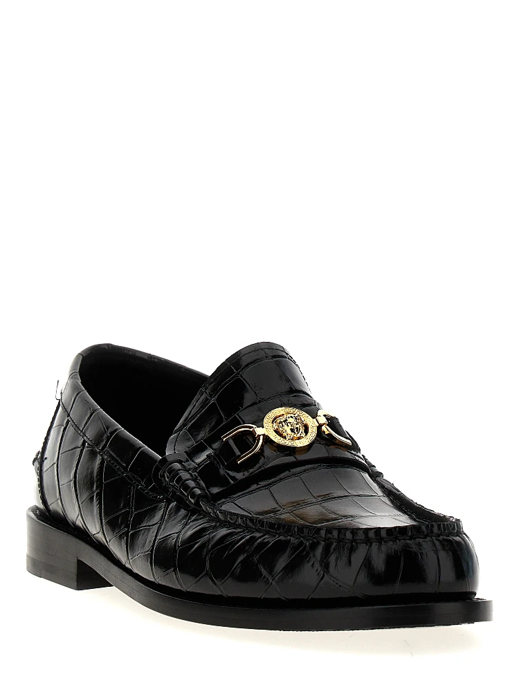 Black Velvet Leather Slip-On Loafers alternative