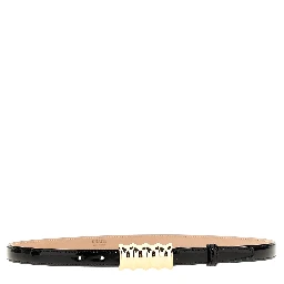 Black Calfskin Regular Belt