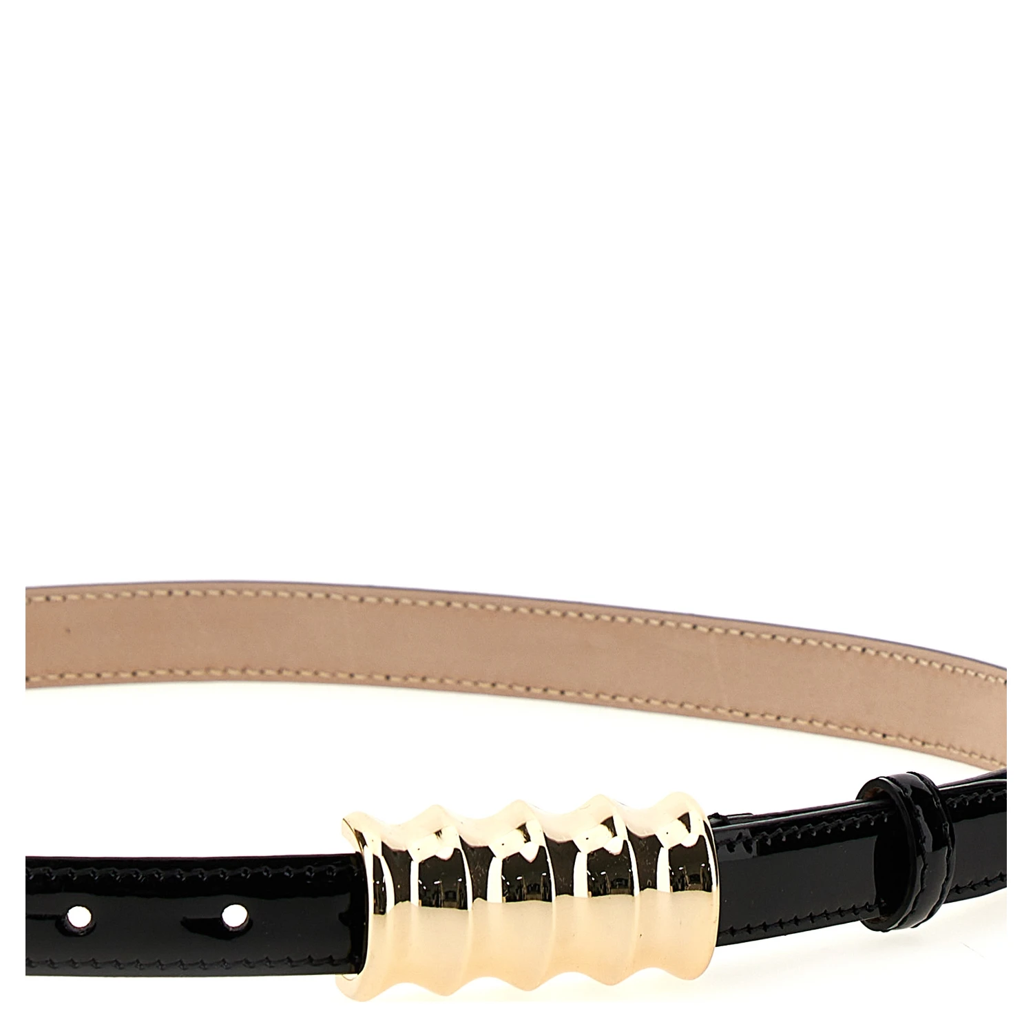 Black Calfskin Regular Belt