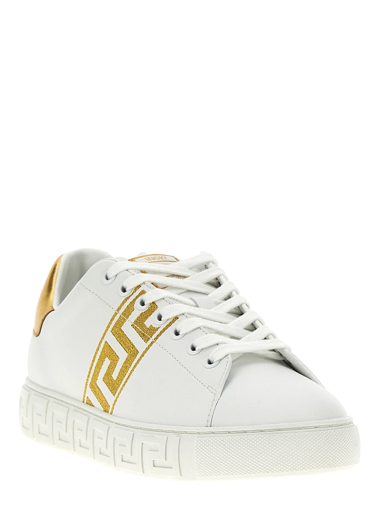 Gold Polyamide Low Top Sneakers alternative